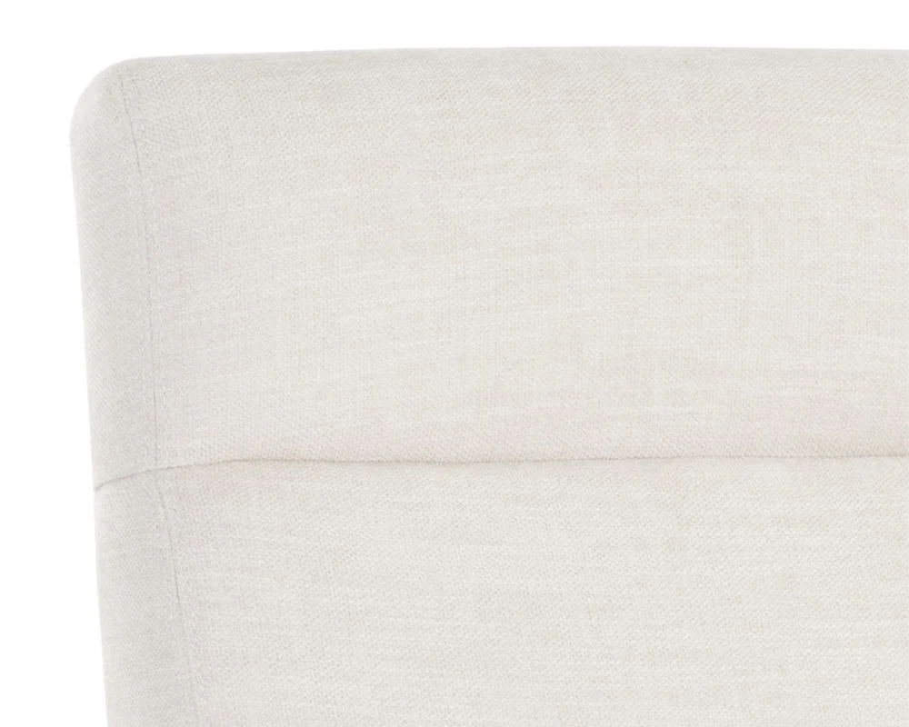 Collin Ergonomic Office Chair in Natural Wood Finish - Adjustable Swivel Task Chair with Cushioned Seat - Image 7