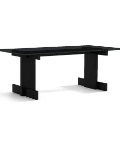 Zayle Rectangular Dining Table - Contemporary Oak Dining Table